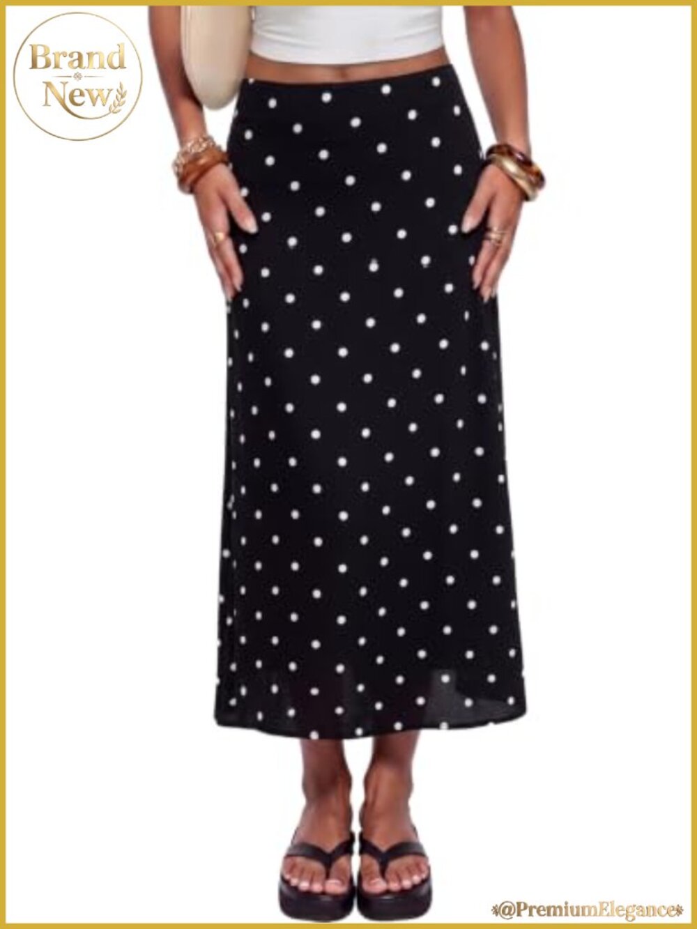 High Waisted Midi Skirt A-Line Chiffon 100% Polyester Cocktail Silk Skirt